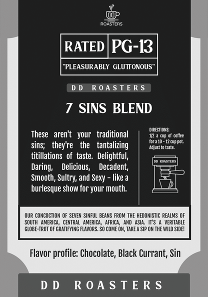 DD Roasters Coffee 7 Sins Single Pack